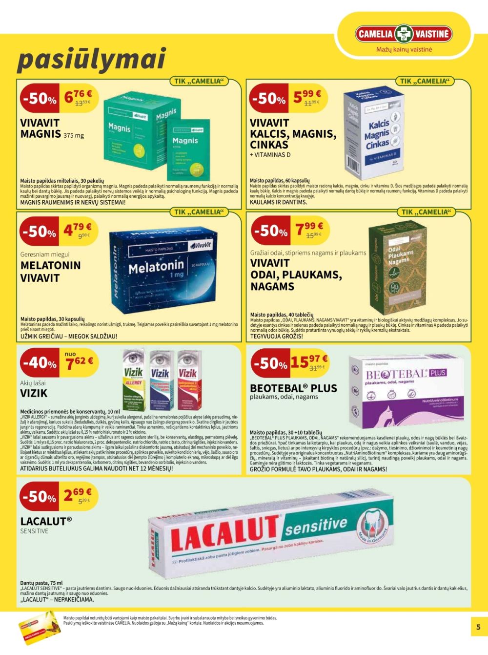 camelia - CAMELIA - Leidinys Nr.09 (2025 09 01 - 2025 09 30) - page: 5