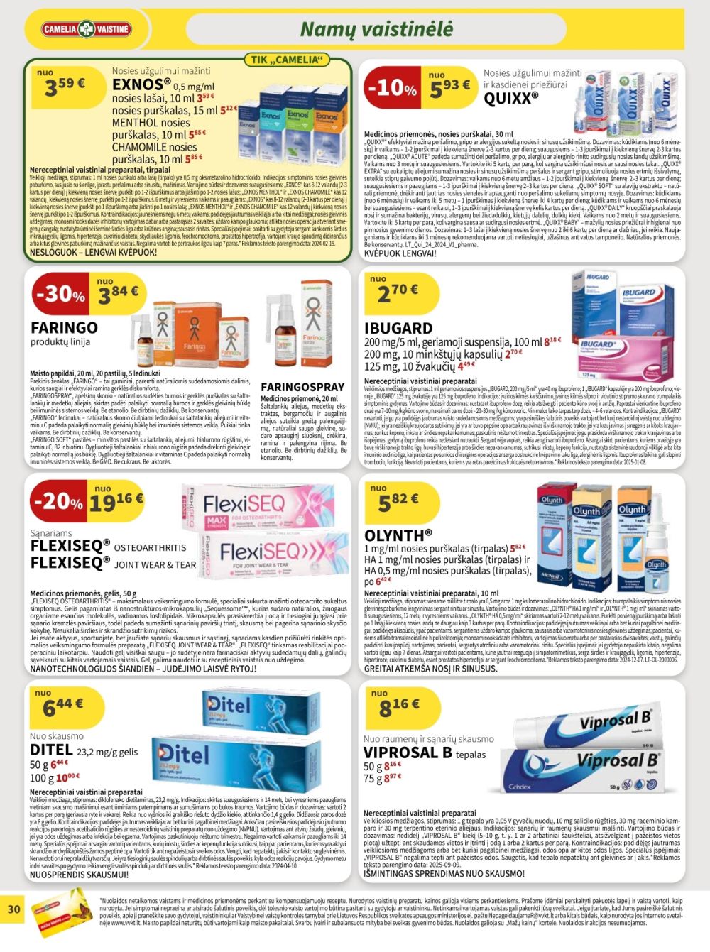 camelia - CAMELIA - Leidinys Nr.10 (2025 10 01 - 2025 10 31) - page: 30