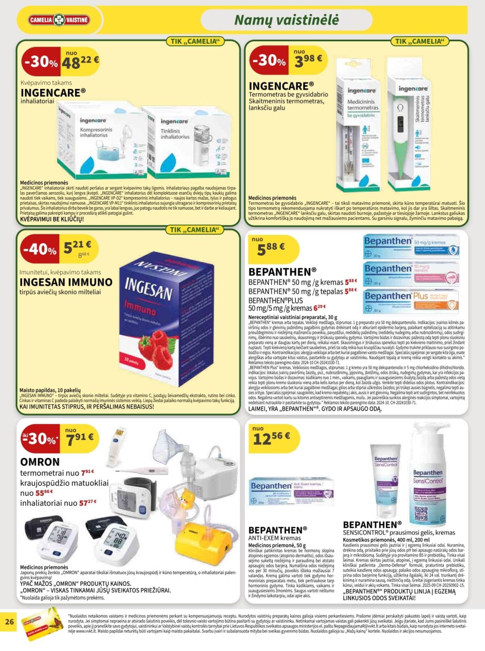 camelia - CAMELIA - Leidinys Nr.11 (2025 11 01 - 2025 11 30) - page: 26