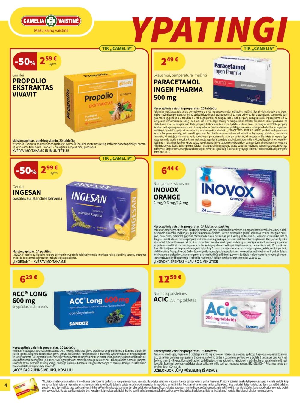 camelia - CAMELIA - Leidinys Nr.11 (2025 11 01 - 2025 11 30) - page: 4