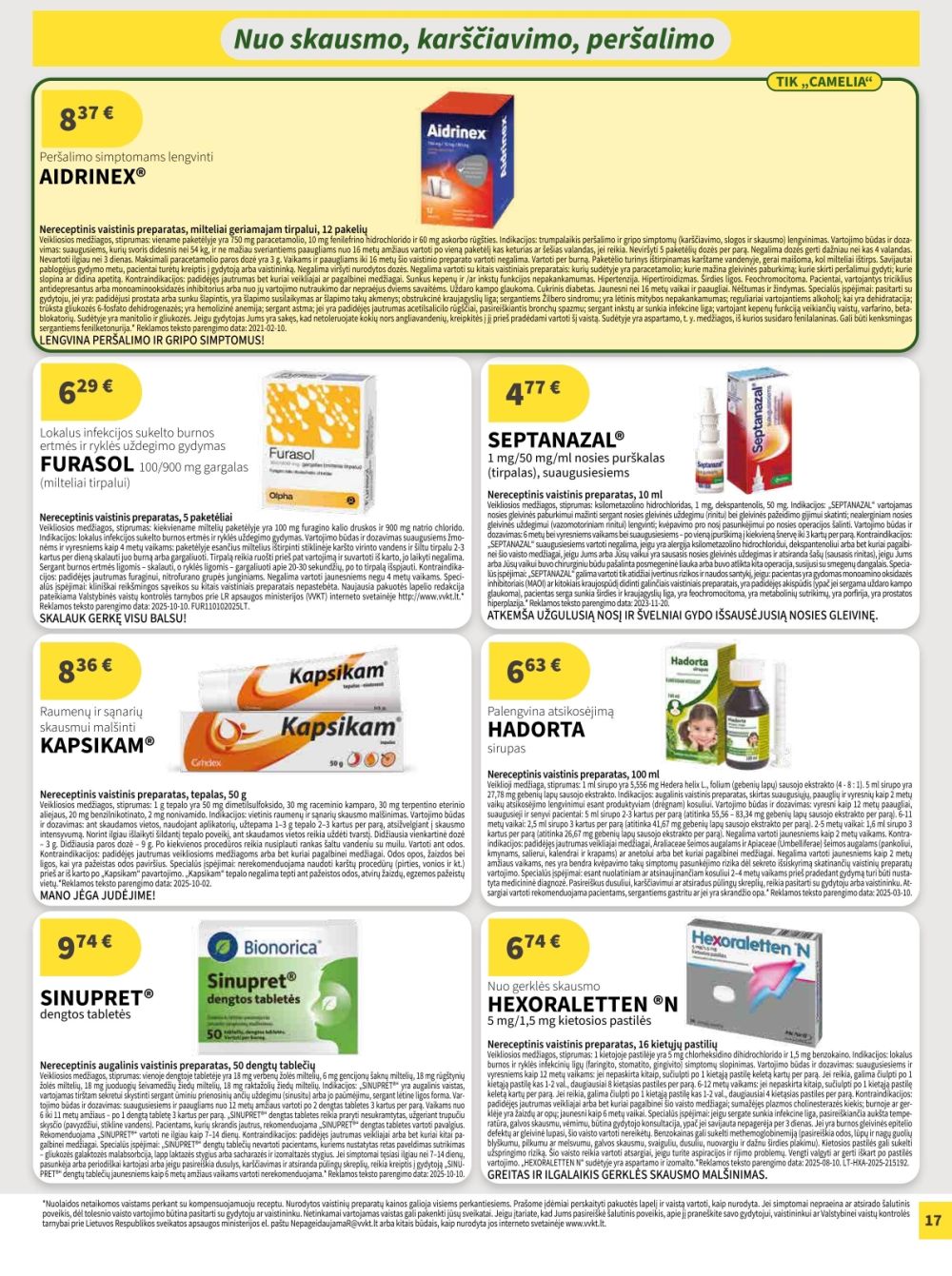 camelia - CAMELIA - Leidinys Nr.11 (2025 11 01 - 2025 11 30) - page: 17