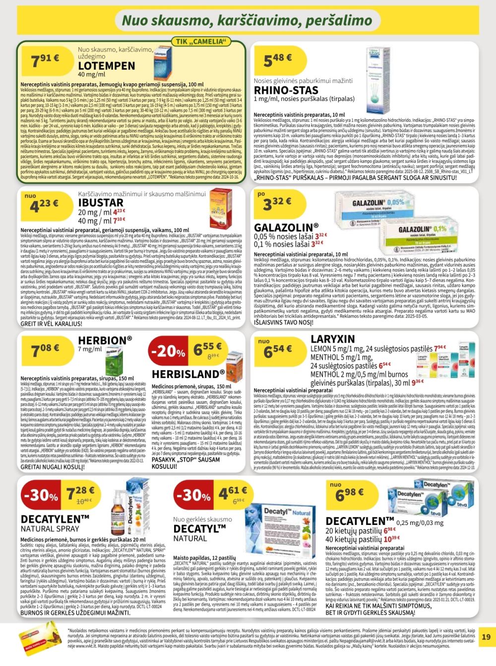 camelia - CAMELIA - Leidinys Nr.11 (2025 11 01 - 2025 11 30) - page: 19