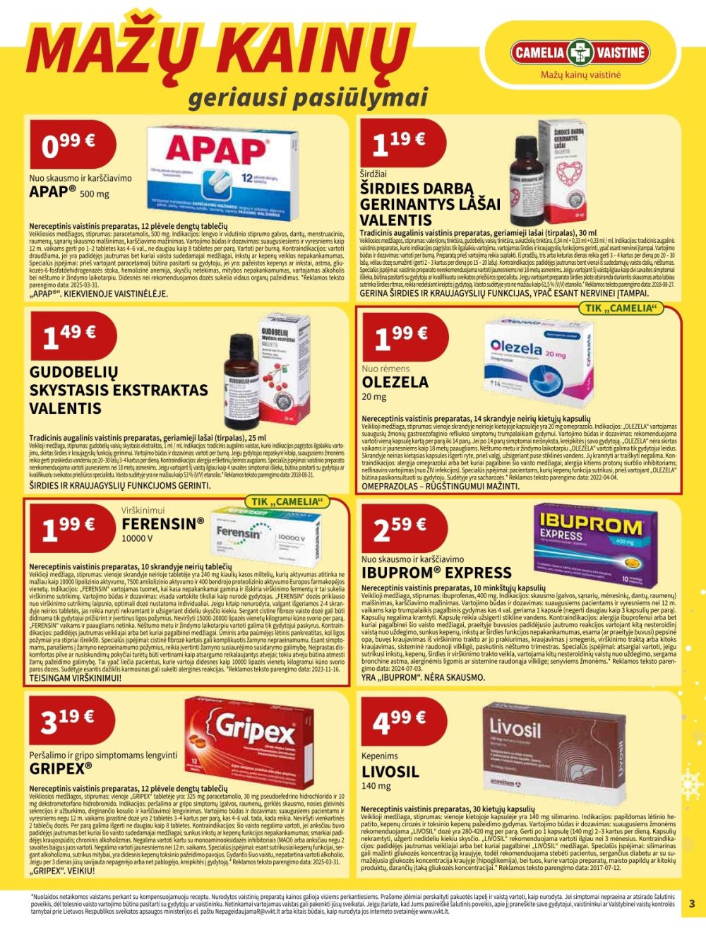 camelia - CAMELIA - Leidinys Nr.12 (2025 12 01 - 2025 12 31) - page: 3