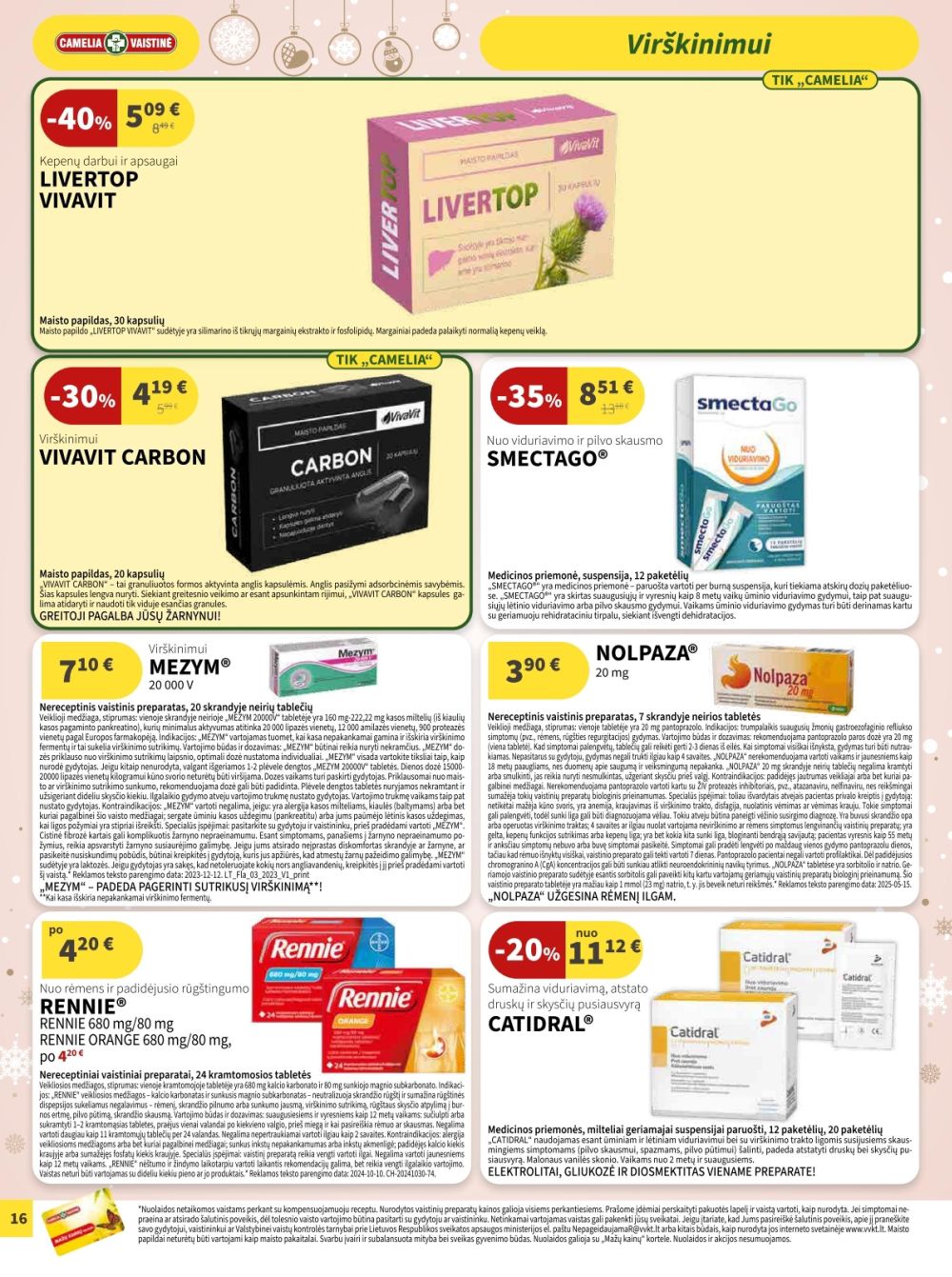 camelia - CAMELIA - Leidinys Nr.12 (2025 12 01 - 2025 12 31) - page: 16