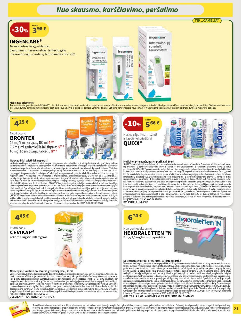 camelia - CAMELIA - Leidinys Nr.1 (2026 01 01 - 2026 01 31) - page: 21