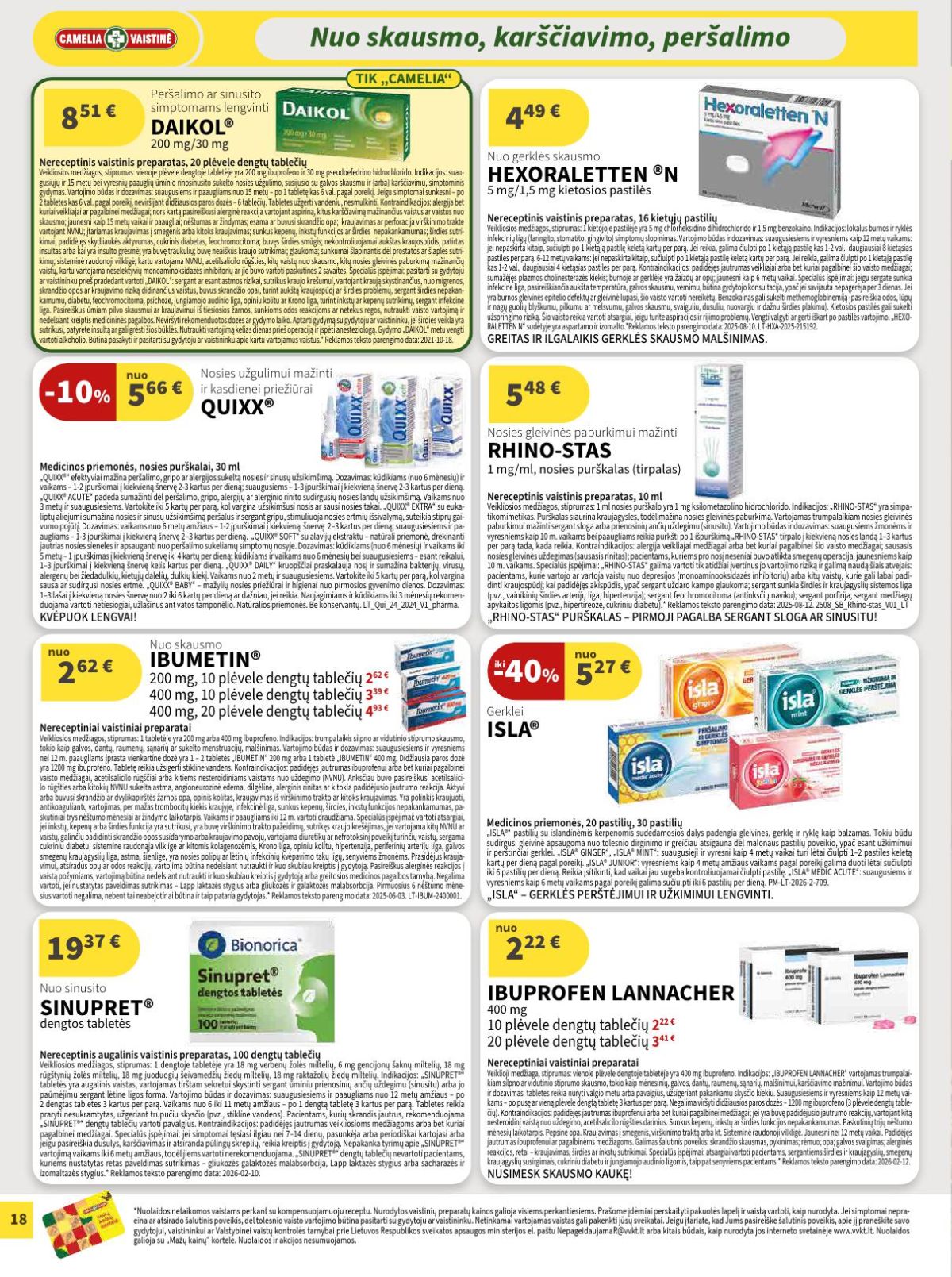 camelia - CAMELIA - Leidinys Nr.3 (2026 03 01 - 2026 03 31) - page: 18