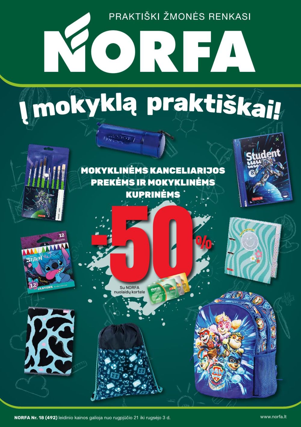 norfa - NORFA - Į mokyklą praktiškai! (2025 08 21 - 2025 09 03)