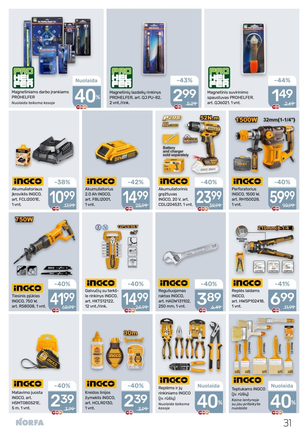 norfa - NORFA - Leidinys Nr.20 (2025 09 18 - 2025 10 01) - page: 31