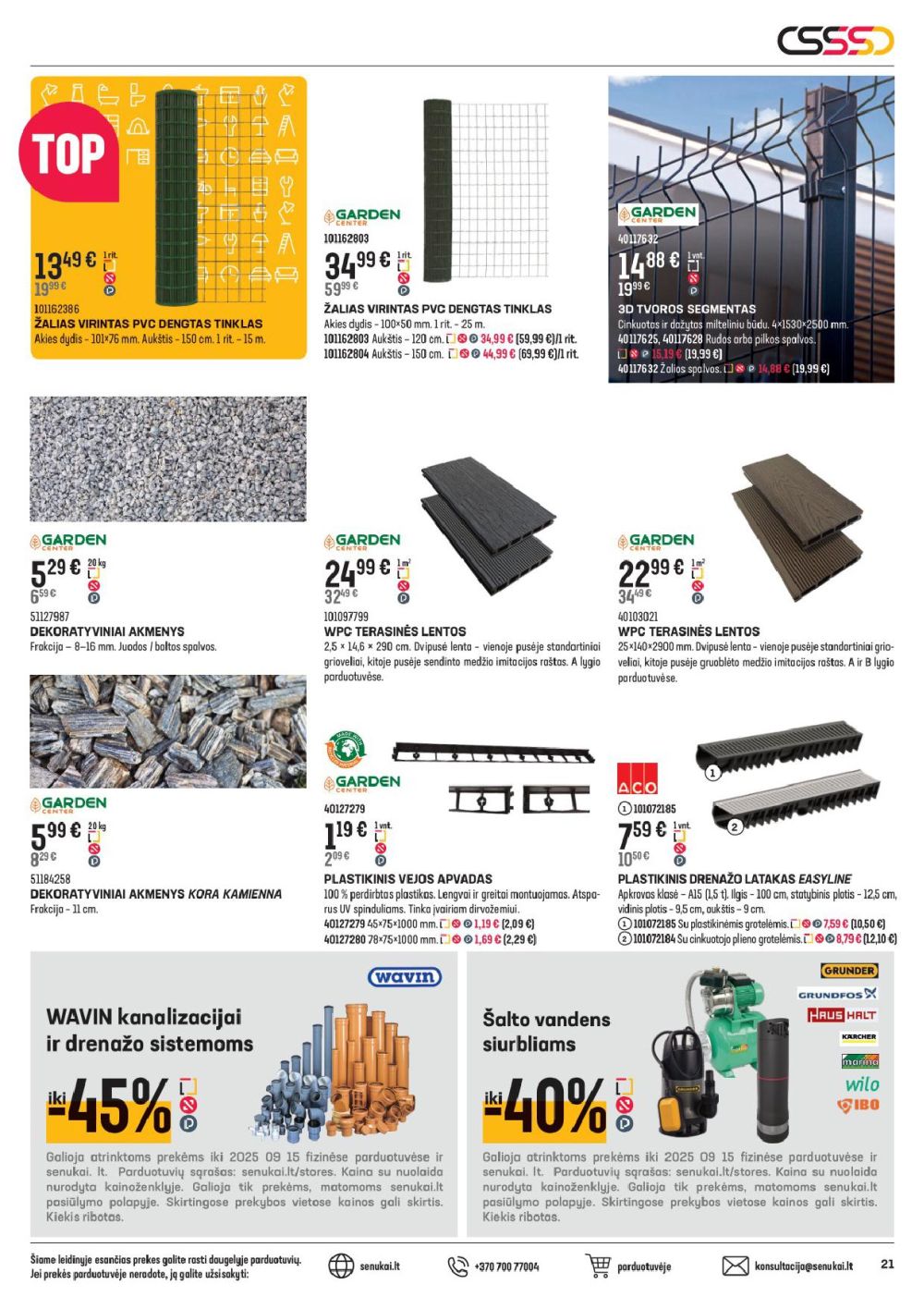 senukai - SENUKAI - Leidinys Nr.19 (2025 08 20 - 2025 09 15) - page: 21