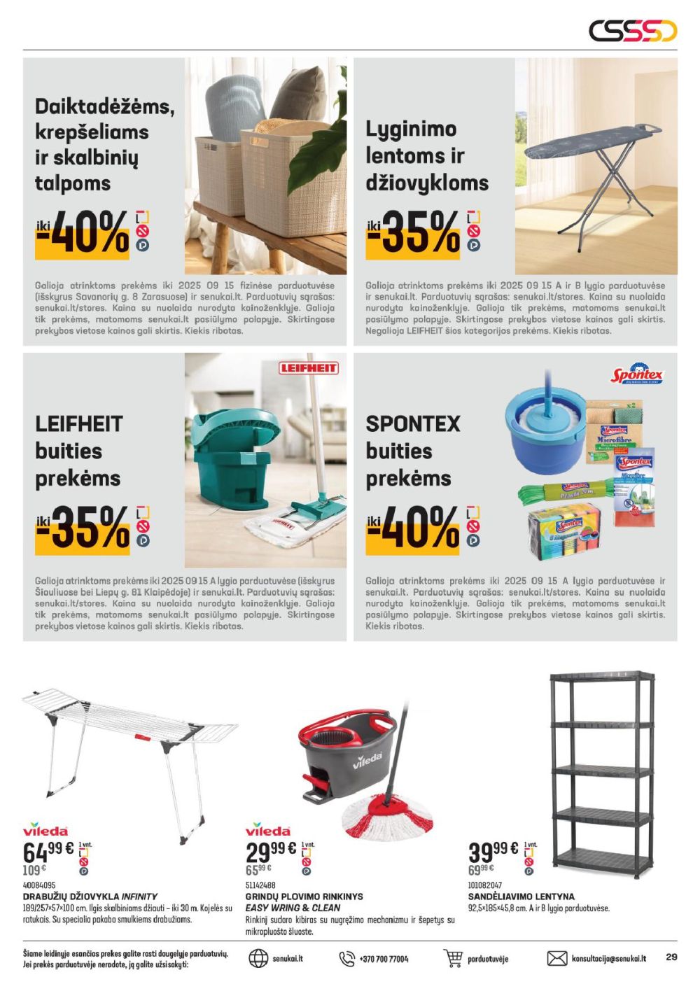 senukai - SENUKAI - Leidinys Nr.19 (2025 08 20 - 2025 09 15) - page: 29