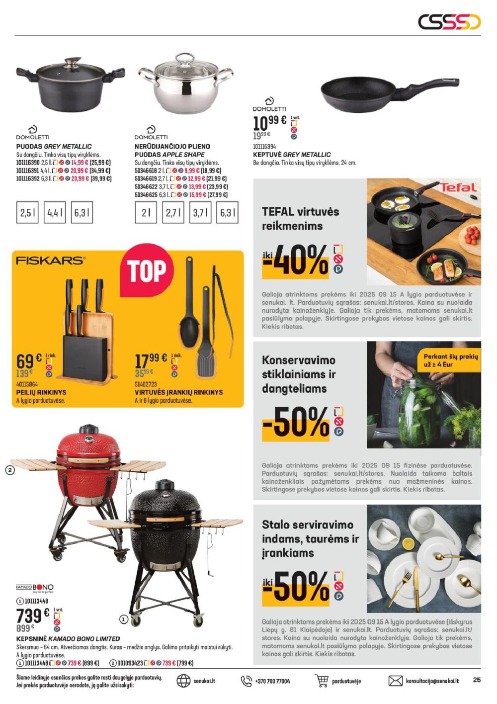 senukai - SENUKAI - Leidinys Nr.19 (2025 08 20 - 2025 09 15) - page: 25