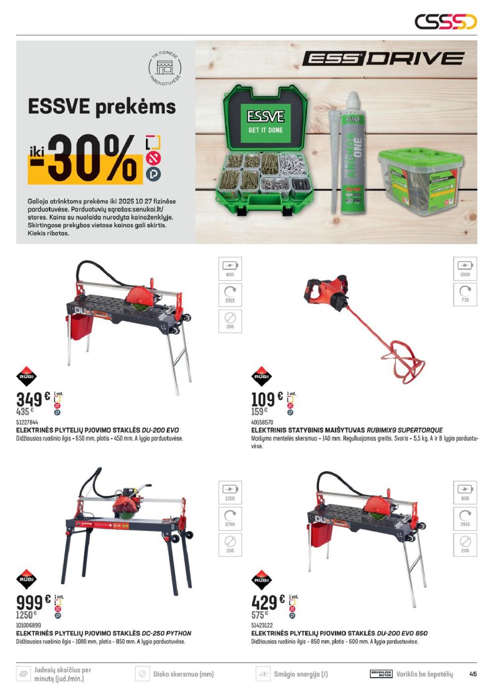 senukai - SENUKAI - Leidinys Nr.21 (2025 09 17 - 2025 10 27) - page: 45