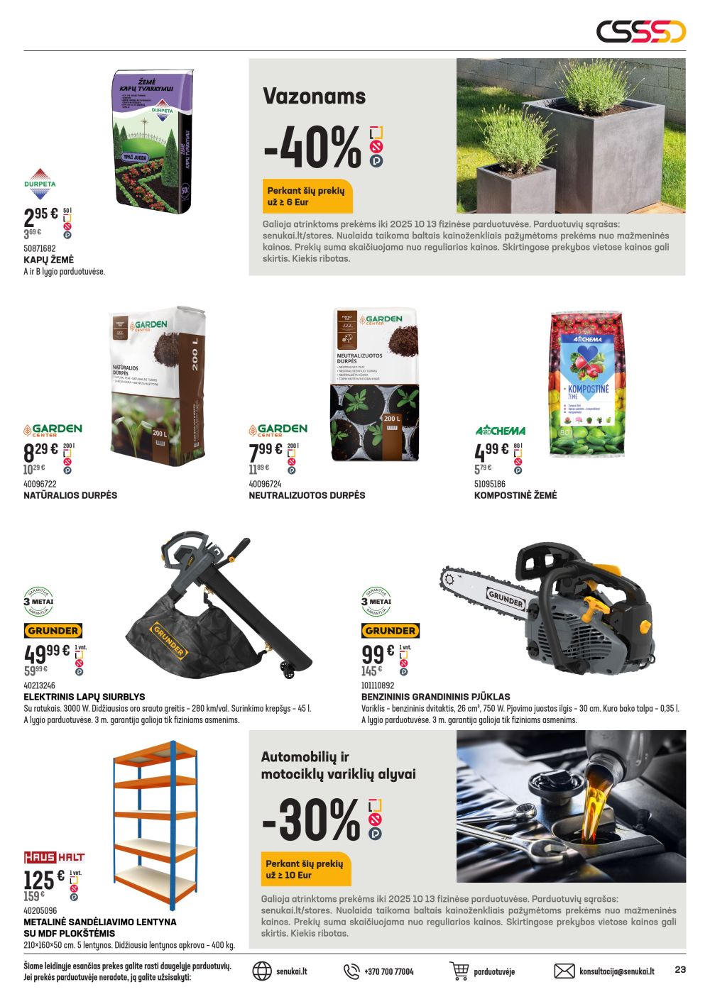 senukai - SENUKAI - Leidinys Nr.22 (2025 09 18 - 2025 10 13) - page: 23