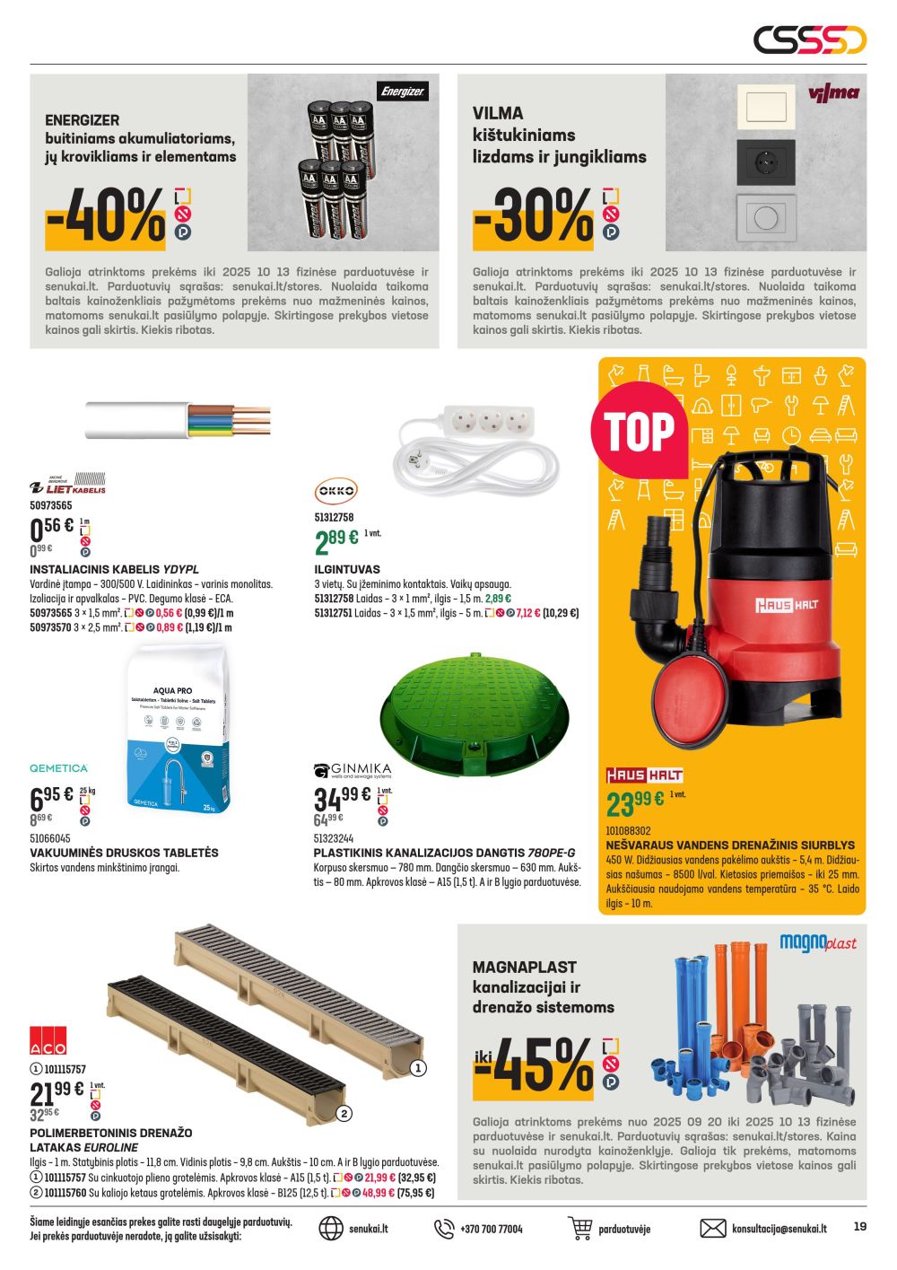 senukai - SENUKAI - Leidinys Nr.22 (2025 09 18 - 2025 10 13) - page: 19