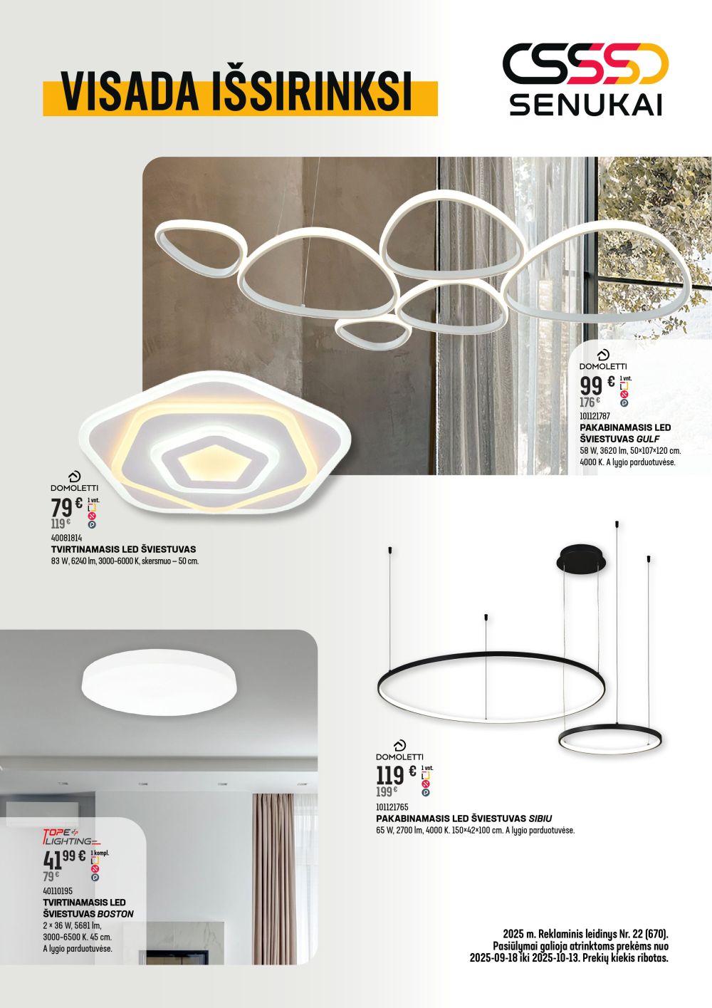 senukai - SENUKAI - Leidinys Nr.22 (2025 09 18 - 2025 10 13)