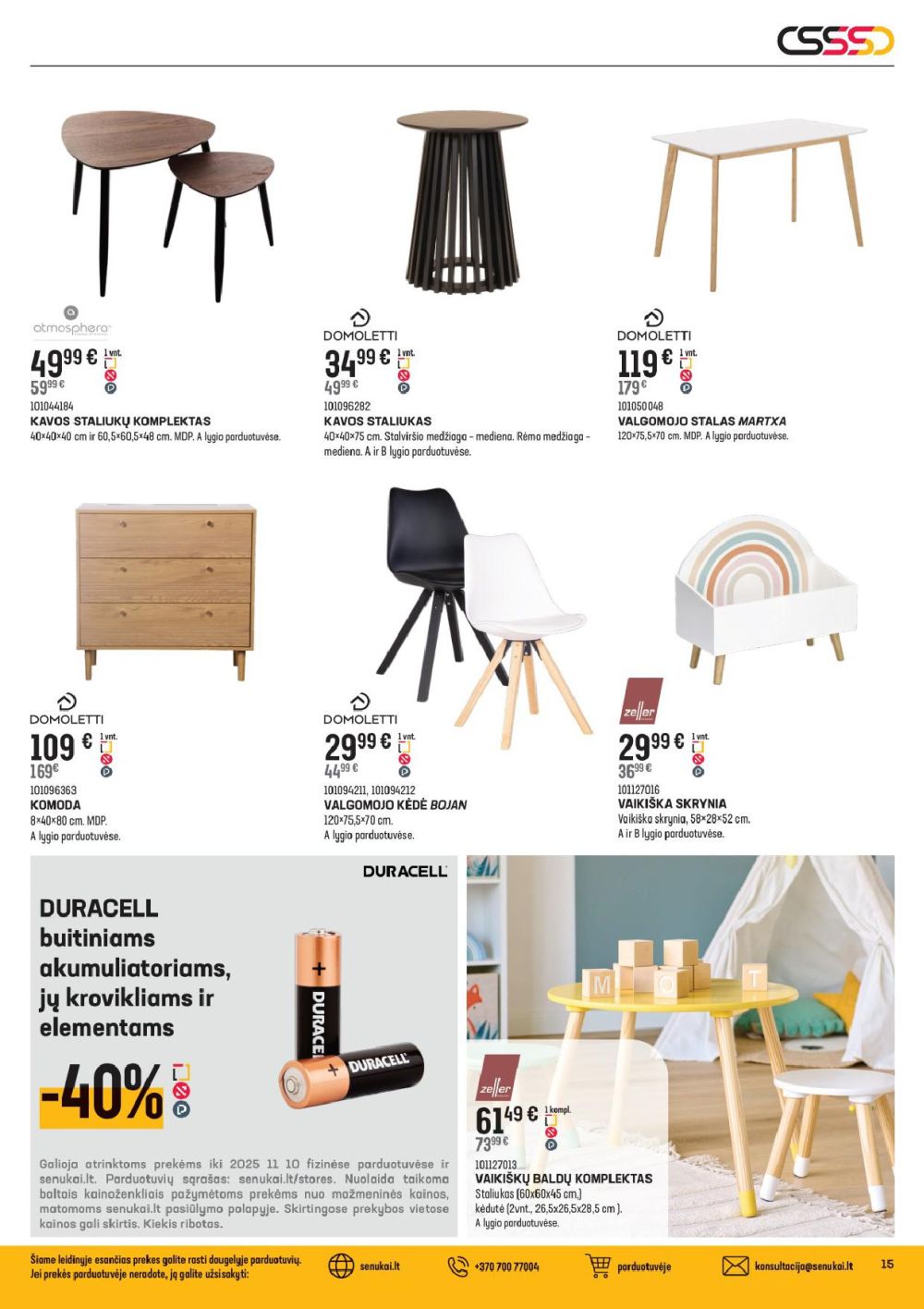 senukai - SENUKAI - Leidinys Nr.25 (2025 10 16 - 2025 11 10) - page: 15