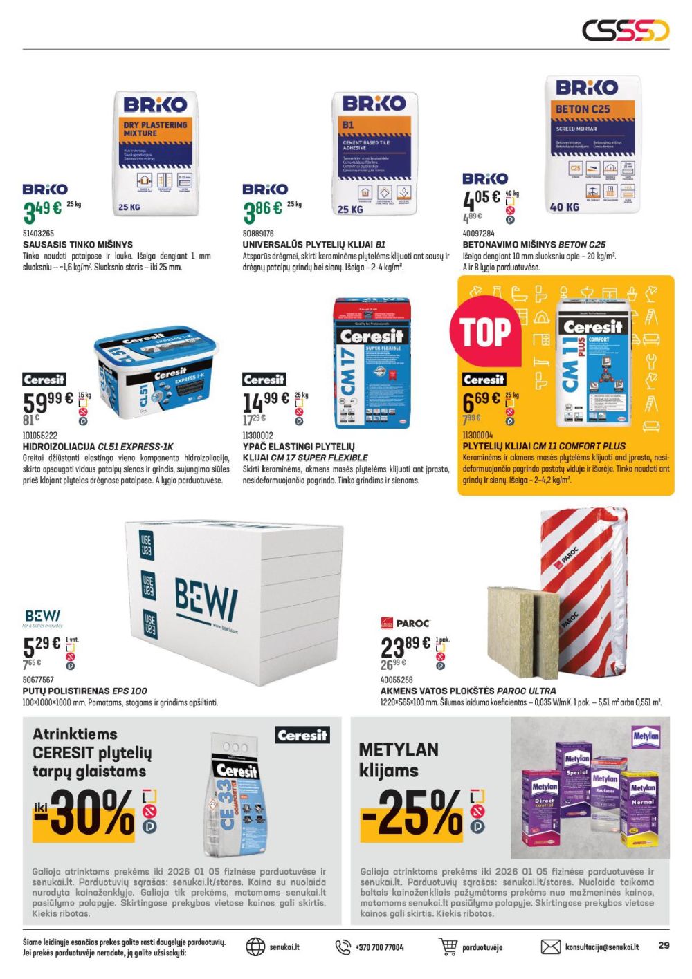 senukai - SENUKAI - Leidinys Nr.29 (2025 12 10 - 2025 11 05) - page: 29