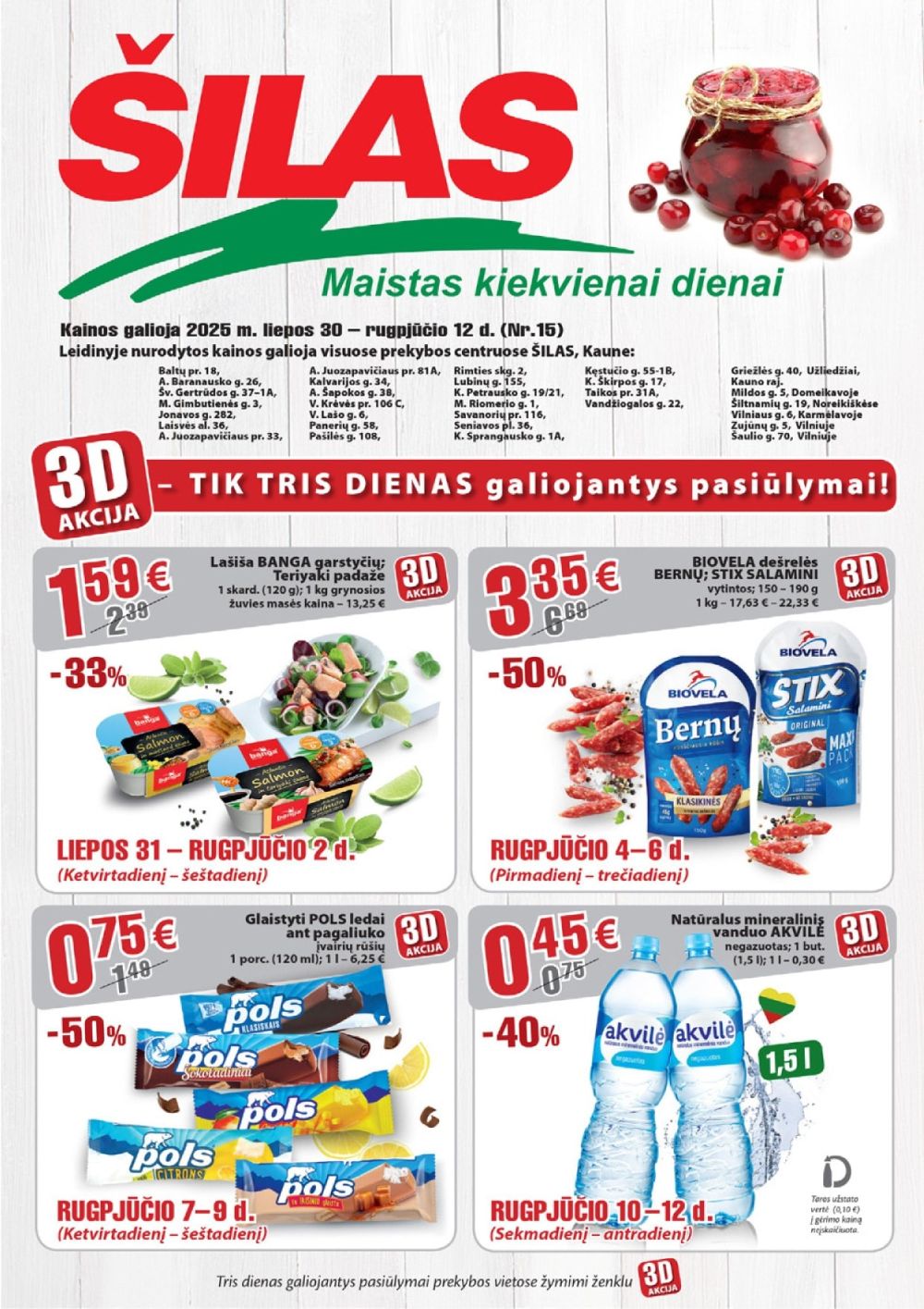 silas - ŠILAS - Leidinys Nr.15 (2025 07 30 - 2025 08 12)