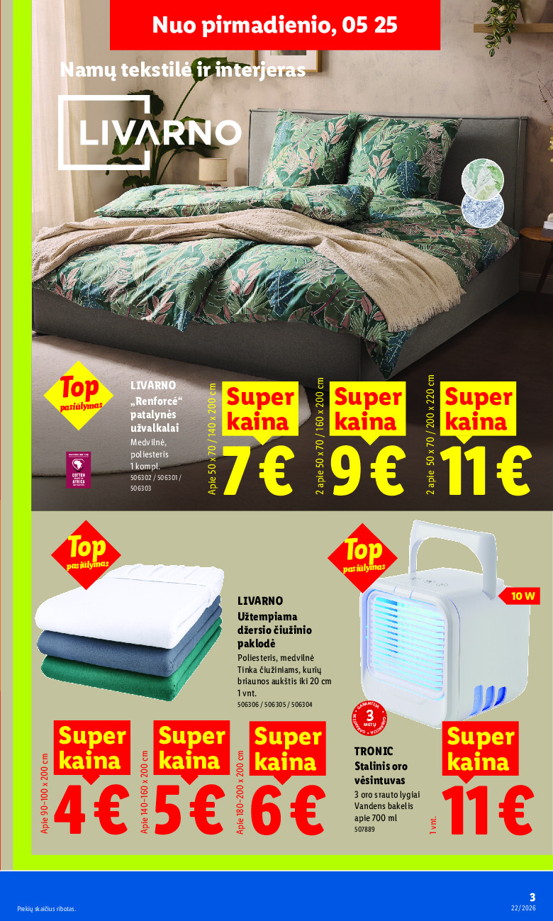 lidl - NE MAISTO PREKIŲ PASIŪLYMAI (2026-05-25 - 2026-05-31) - page: 3