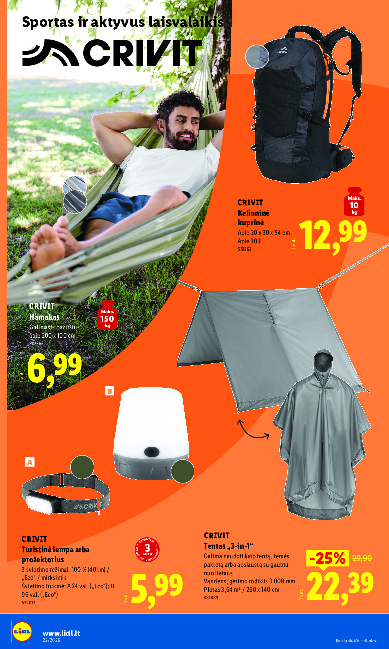 lidl - NE MAISTO PREKIŲ PASIŪLYMAI (2026-05-25 - 2026-05-31) - page: 8