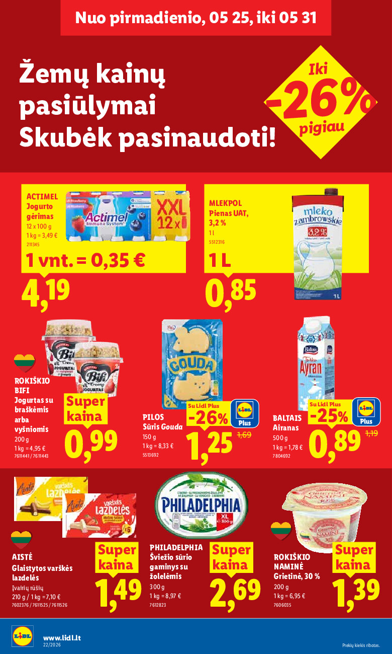 lidl - MAISTO PREKIŲ PASIŪLYMAI (2026-05-25 - 2026-05-31) - page: 12
