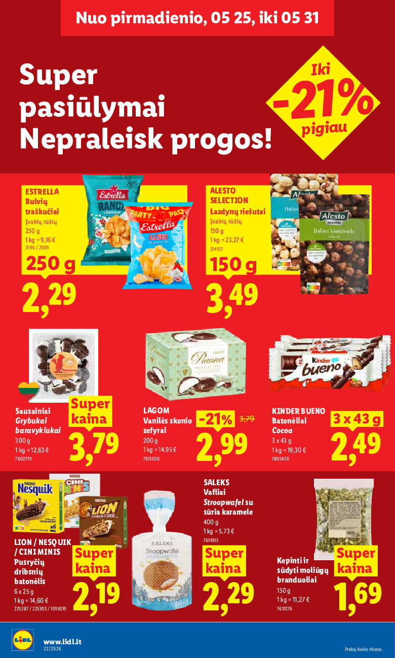 lidl - MAISTO PREKIŲ PASIŪLYMAI (2026-05-25 - 2026-05-31) - page: 14