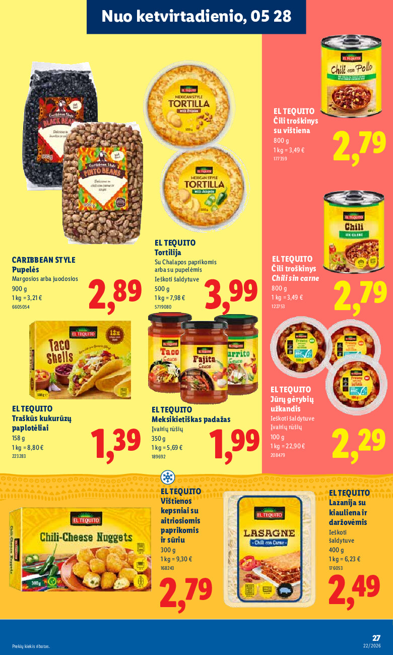lidl - MAISTO PREKIŲ PASIŪLYMAI (2026-05-25 - 2026-05-31) - page: 19