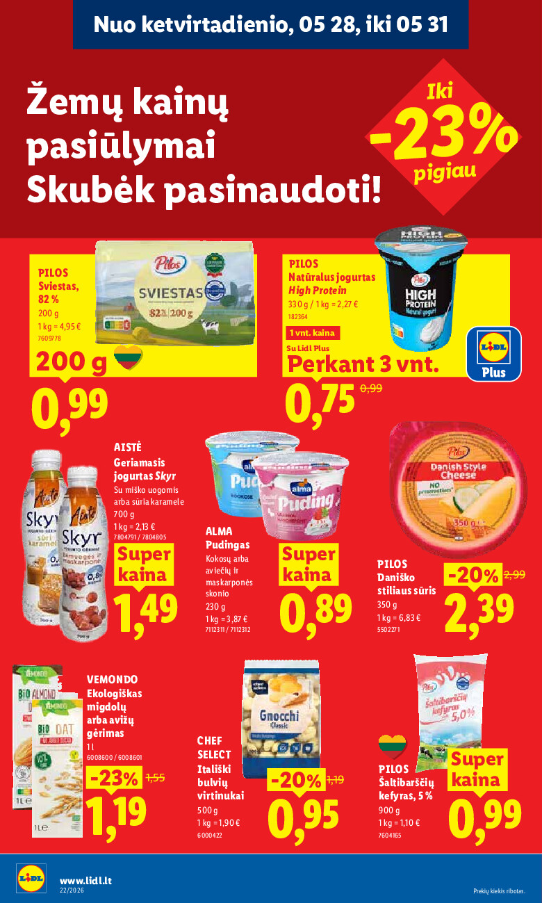 lidl - MAISTO PREKIŲ PASIŪLYMAI (2026-05-25 - 2026-05-31) - page: 24