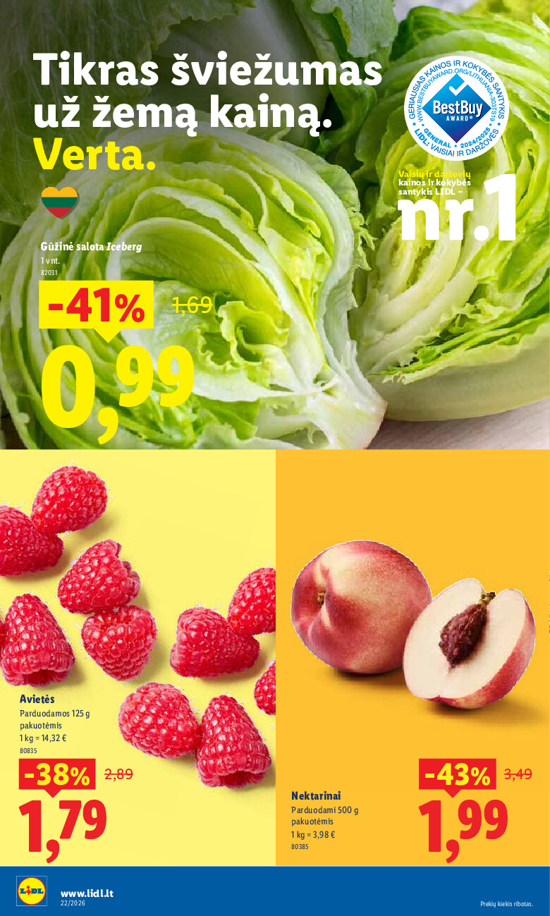 lidl - MAISTO PREKIŲ PASIŪLYMAI (2026-05-25 - 2026-05-31) - page: 28