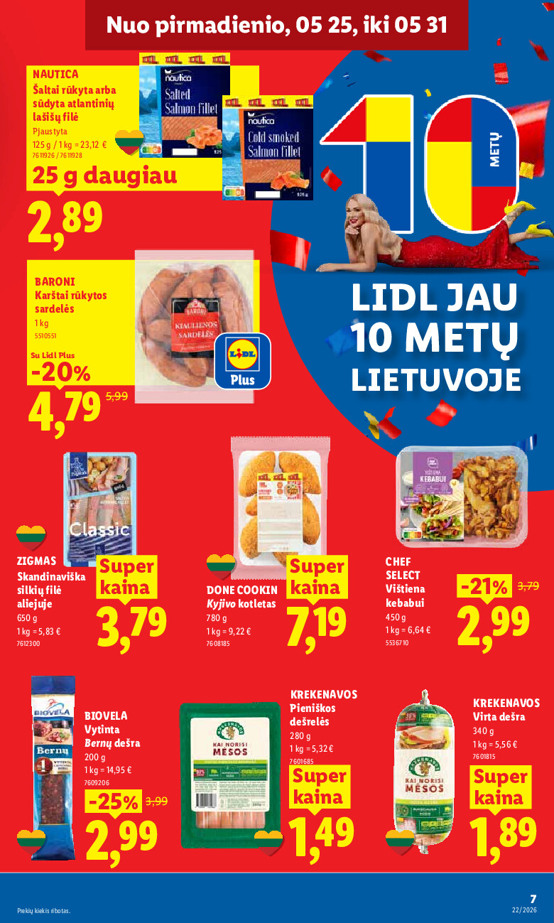 lidl - MAISTO PREKIŲ PASIŪLYMAI (2026-05-25 - 2026-05-31) - page: 9