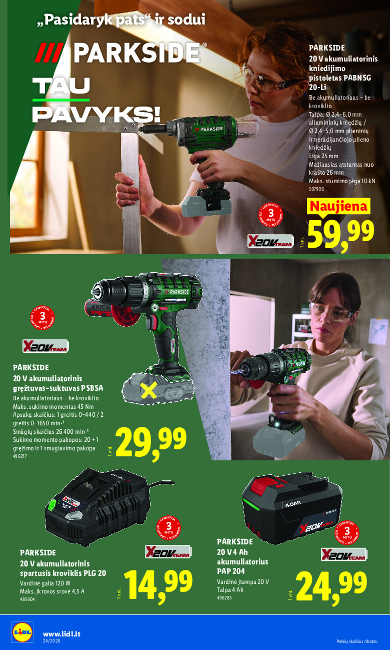 lidl - NE MAISTO PREKIŲ PASIŪLYMAI (2026-06-08 - 2026-06-14) - page: 20