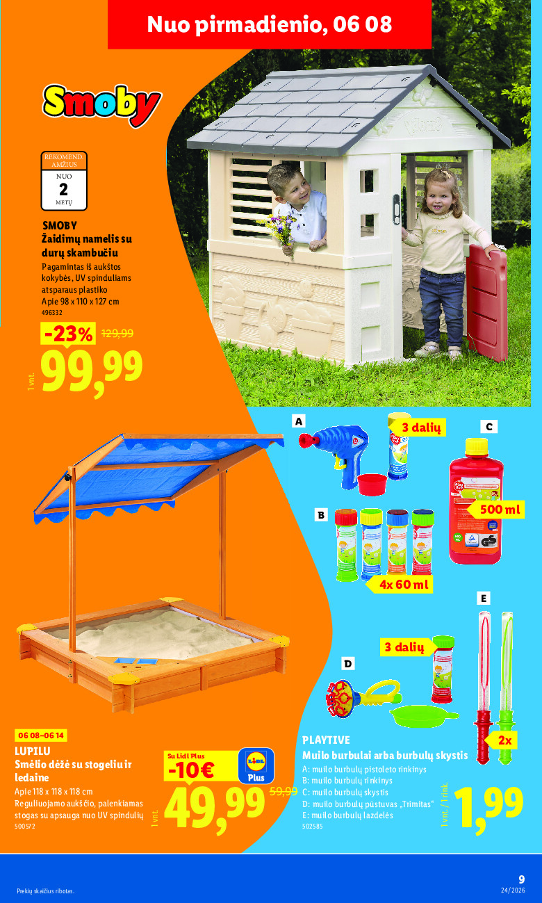 lidl - NE MAISTO PREKIŲ PASIŪLYMAI (2026-06-08 - 2026-06-14) - page: 9