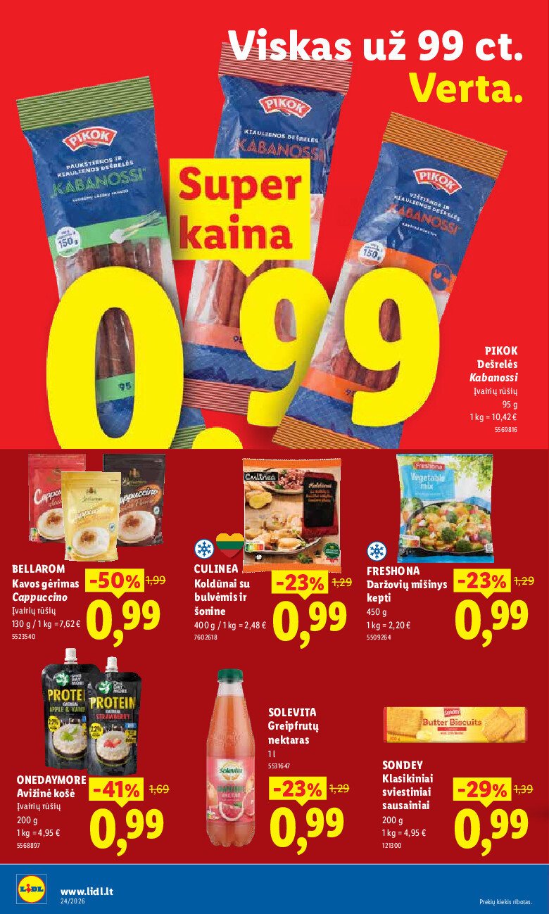 lidl - MAISTO PREKIŲ PASIŪLYMAI (2026-06-08 - 2026-06-14) - page: 16