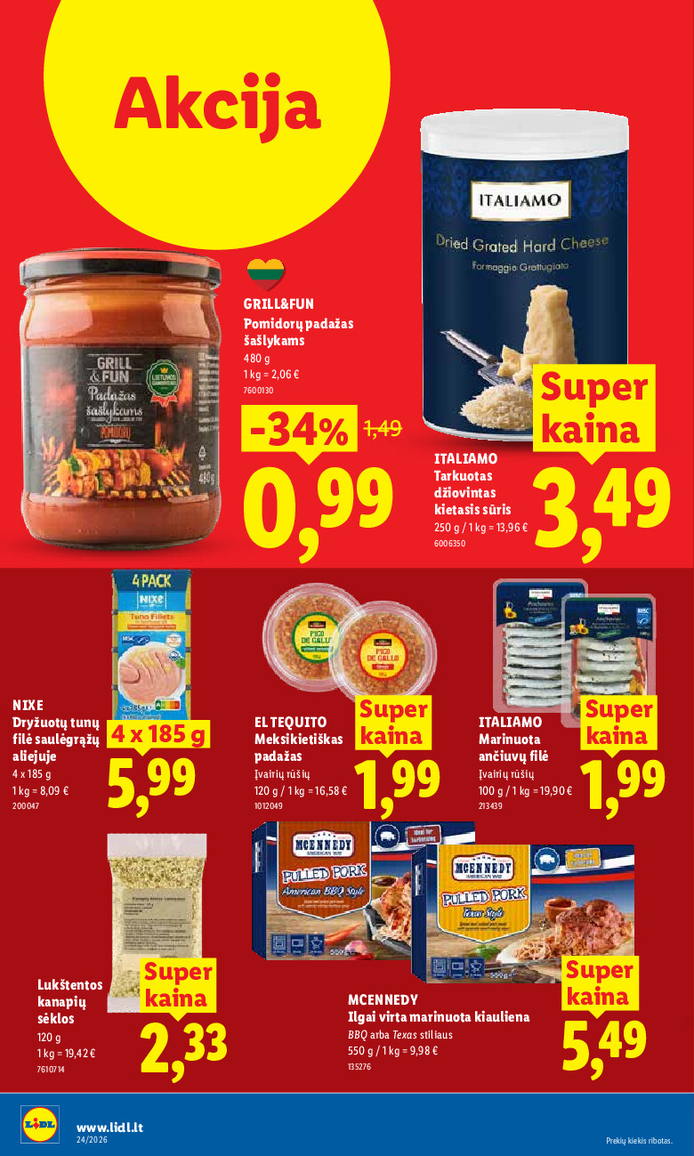 lidl - MAISTO PREKIŲ PASIŪLYMAI (2026-06-08 - 2026-06-14) - page: 20