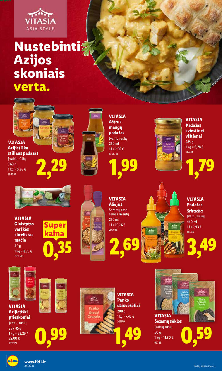 lidl - MAISTO PREKIŲ PASIŪLYMAI (2026-06-08 - 2026-06-14) - page: 24