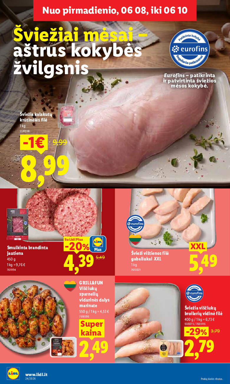 lidl - MAISTO PREKIŲ PASIŪLYMAI (2026-06-08 - 2026-06-14) - page: 10