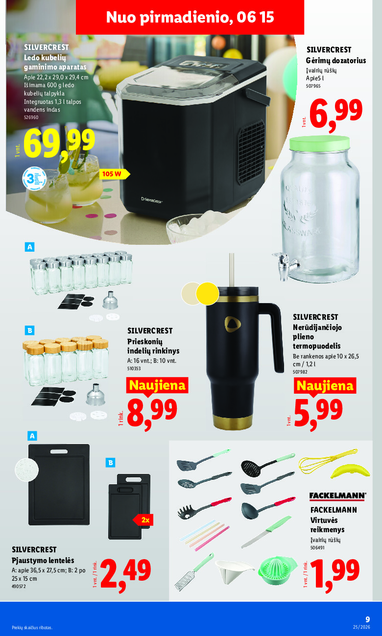 lidl - NE MAISTO PREKIŲ PASIŪLYMAI (2026-06-15 - 2026-06-21) - page: 9