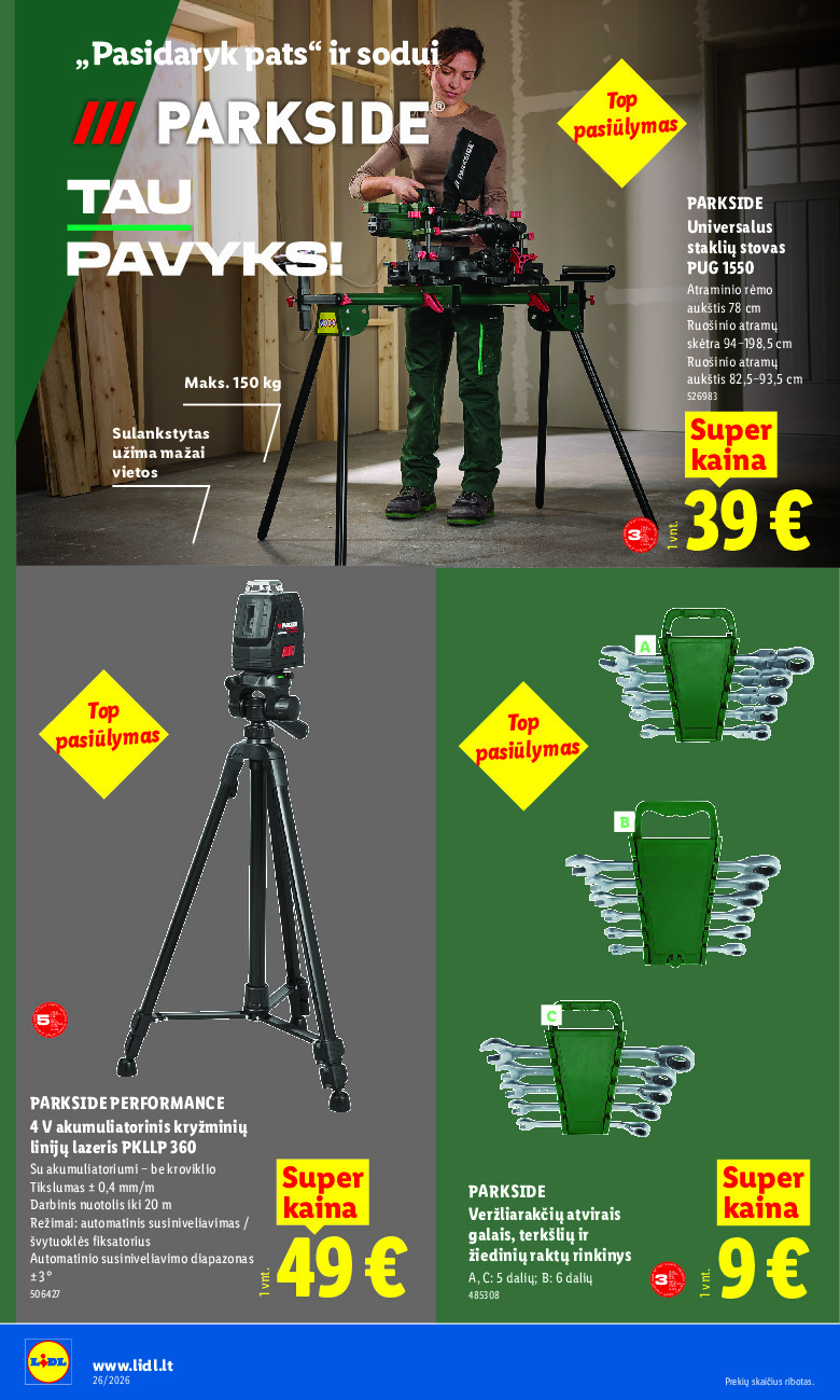lidl - NE MAISTO PREKIŲ PASIŪLYMAI (2026-06-22 - 2026-06-28) - page: 12