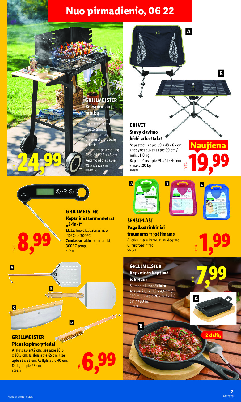 lidl - NE MAISTO PREKIŲ PASIŪLYMAI (2026-06-22 - 2026-06-28) - page: 7