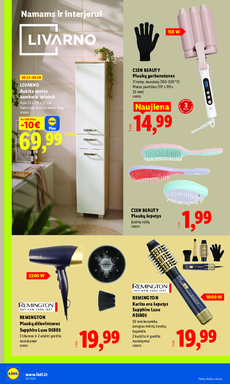 lidl - NE MAISTO PREKIŲ PASIŪLYMAI (2026-06-22 - 2026-06-28) - page: 8