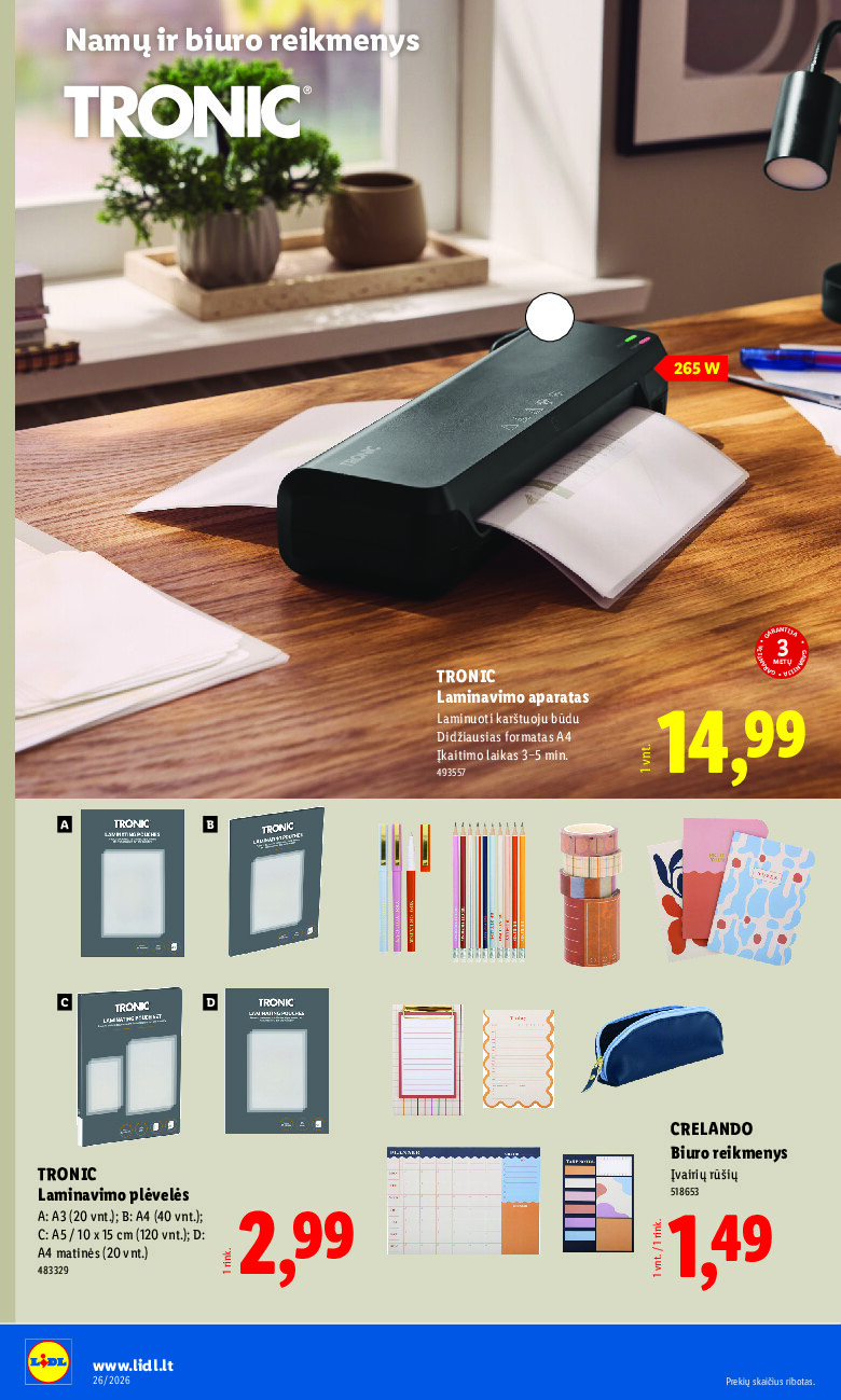 lidl - NE MAISTO PREKIŲ PASIŪLYMAI (2026-06-22 - 2026-06-28) - page: 10