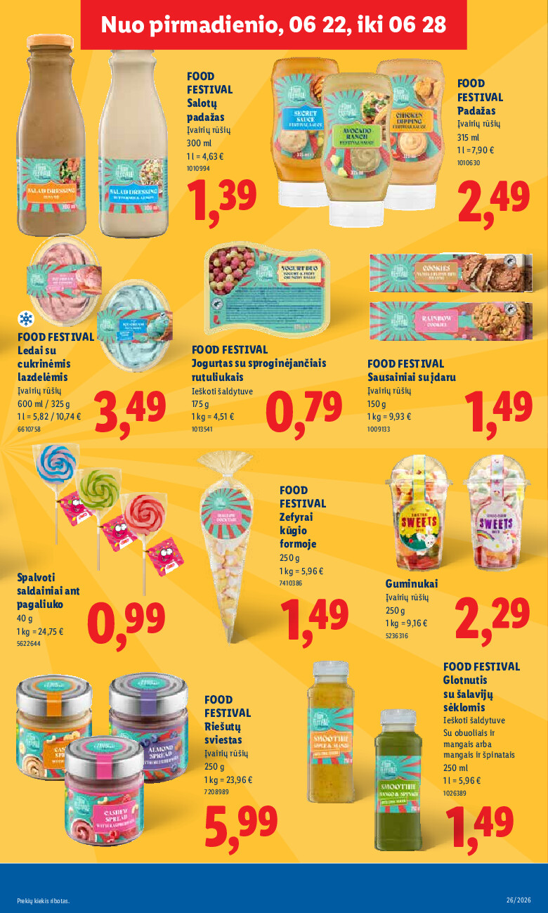 lidl - MAISTO PREKIŲ PASIŪLYMAI (2026-06-22 - 2026-06-28) - page: 17