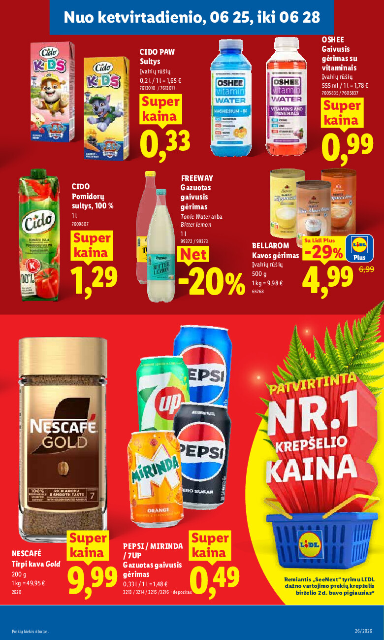 lidl - MAISTO PREKIŲ PASIŪLYMAI (2026-06-22 - 2026-06-28) - page: 31