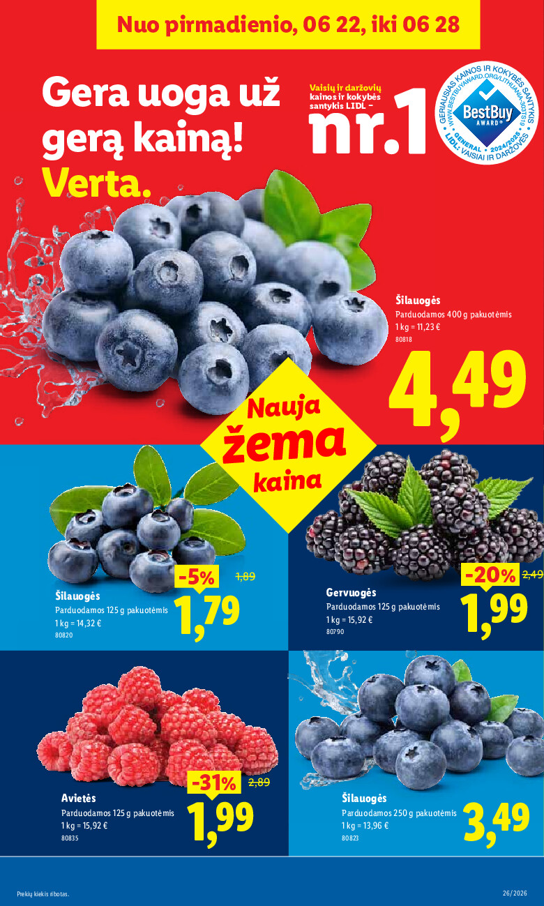 lidl - MAISTO PREKIŲ PASIŪLYMAI (2026-06-22 - 2026-06-28) - page: 5