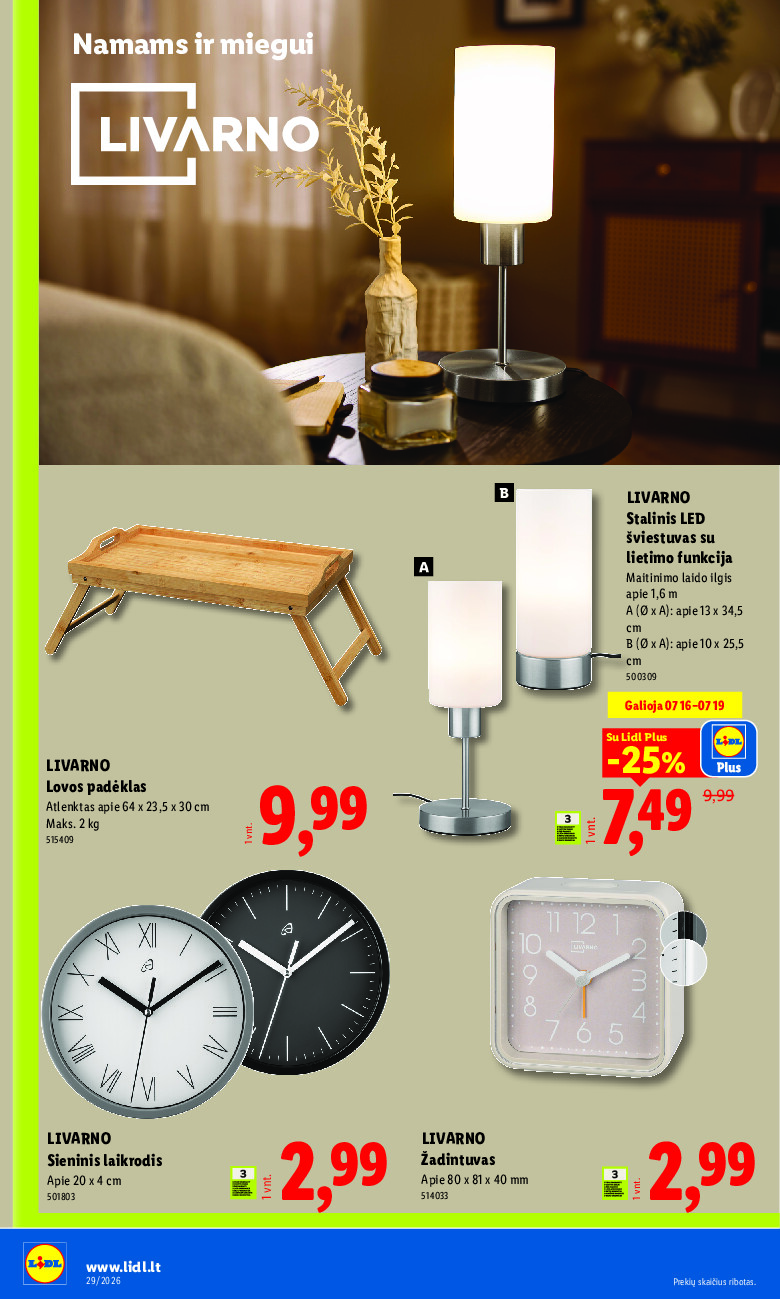 lidl - NE MAISTO PREKIŲ PASIŪLYMAI (2026-07-13 - 2026-07-19) - page: 14
