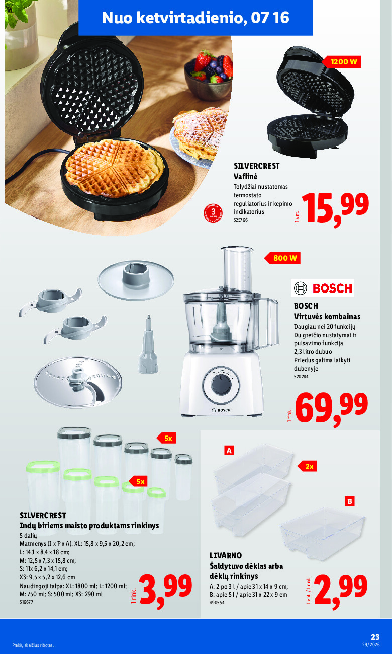 lidl - NE MAISTO PREKIŲ PASIŪLYMAI (2026-07-13 - 2026-07-19) - page: 23