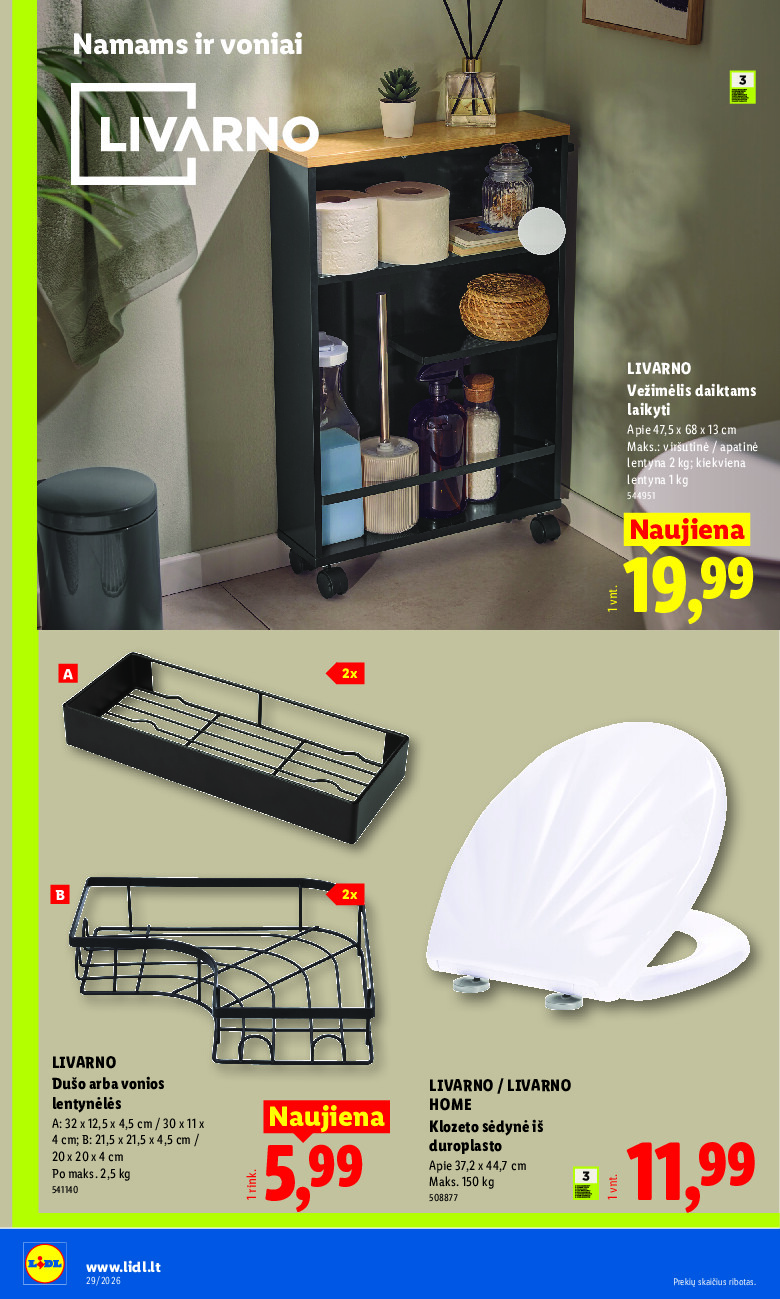 lidl - NE MAISTO PREKIŲ PASIŪLYMAI (2026-07-13 - 2026-07-19) - page: 4