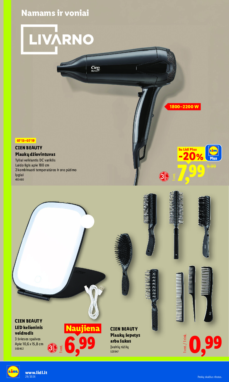 lidl - NE MAISTO PREKIŲ PASIŪLYMAI (2026-07-13 - 2026-07-19) - page: 6