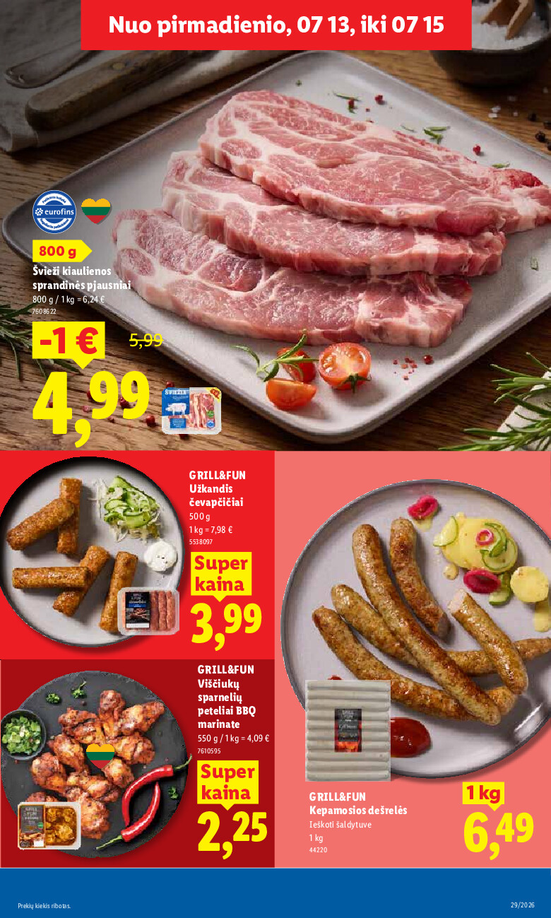 lidl - MAISTO PREKIŲ PASIŪLYMAI (2026-07-13 - 2026-07-19) - page: 11