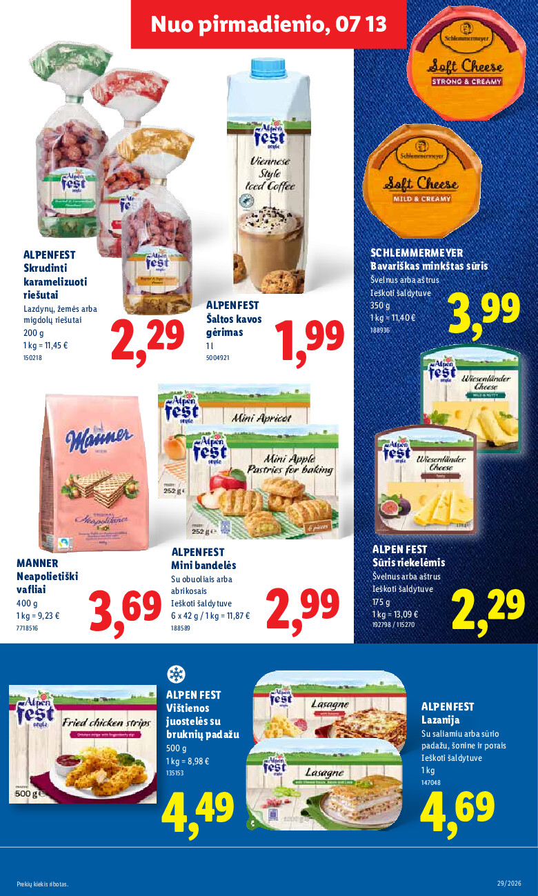 lidl - MAISTO PREKIŲ PASIŪLYMAI (2026-07-13 - 2026-07-19) - page: 13